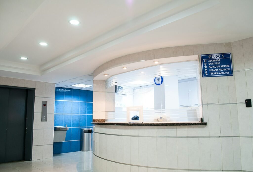 Reception area of Bright Smile Dental Clinic in Lake Point Tower, JLT